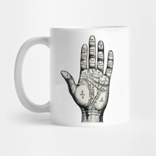 Palmistry etching design Mug